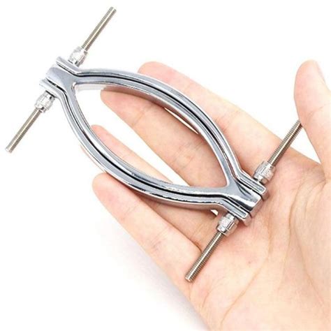 The Pussy Trap Vagina Spreader Labia Clamp With Leash Etsy