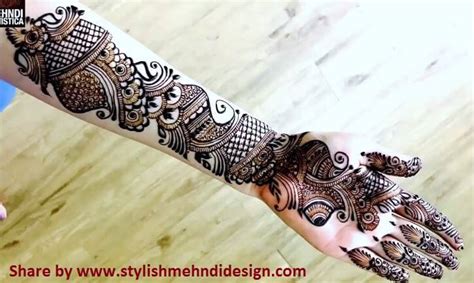 Learn Full Hand Arabic Mehndi Design - Step By Step (Tutorial) - Mehndi ...