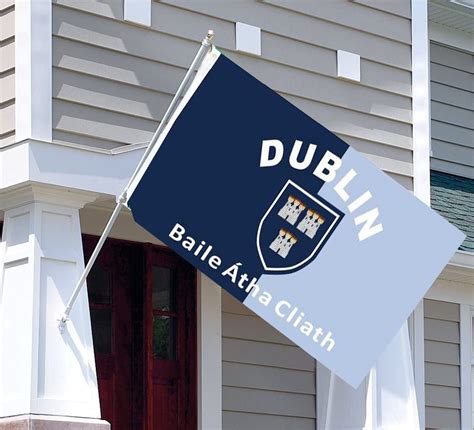 County Dublin Ireland Crest Flag 5 X 3 Ft