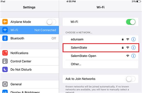 Connect To Wifi For Ios Devices Iphone Ipad Ipod