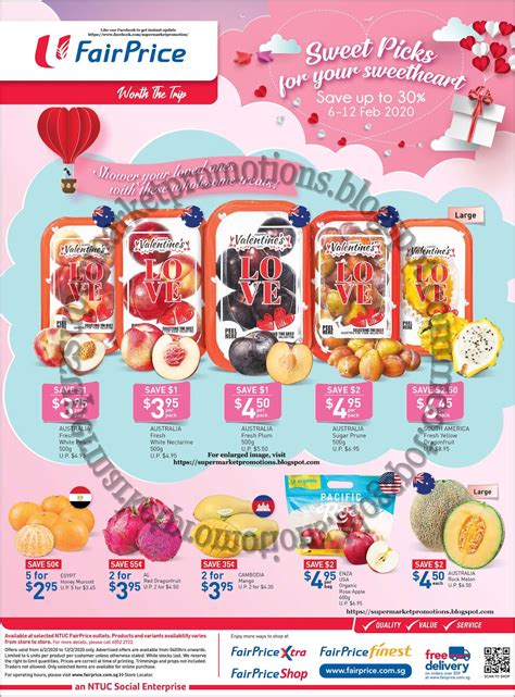 Ntuc Fairprice Sweet Picks Promotion 06 12 February 2020 ~ Supermarket Promotions