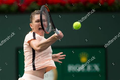 Simona Halep Rou Defeated Qiang Wang Editorial Stock Photo Stock