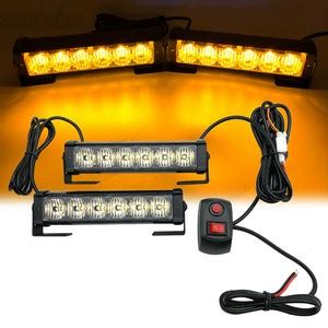 6 LED Car Grid Flashing Emergency Warning Lights