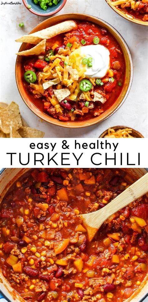 Healthy Turkey Chili Recipe Turkey Chili Recipe Easy Chili Recipe