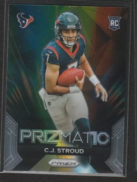 2023 PANINI PRIZM C J Carte Recrue Stroud Prizmatic RC 6 Houston