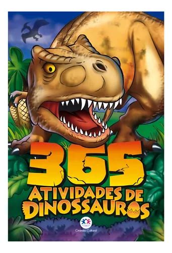 Livro Infantil 365 Atividades Dinossauros P Pintar Ciranda