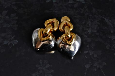 Vintage Bulgari Earrings Heart Earrings | Gem Gardener