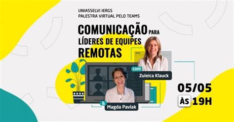 Comunicação para lideres de equipes remotas online Sympla