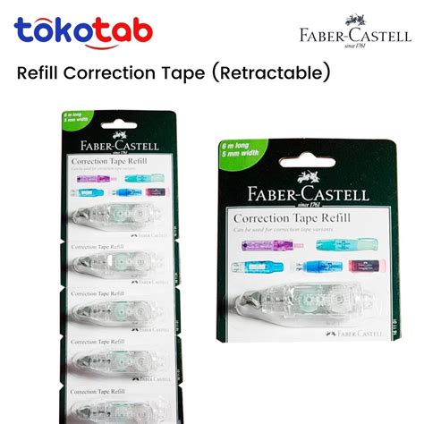 Jual Refill Tip Ex Correction Tape Pita Faber Castell QJR 506 Shopee