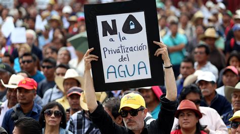 México Fuerte Oposición Ciudadana A La Privatización Del Agua