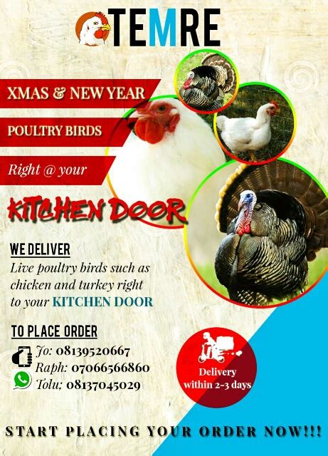 Home Delivery; Order Your Poultry Birds NOW!!! - Food - Nigeria