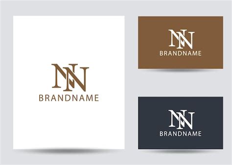 Premium Vector Modern Monogram Initial Letter Nn Logo Design Template