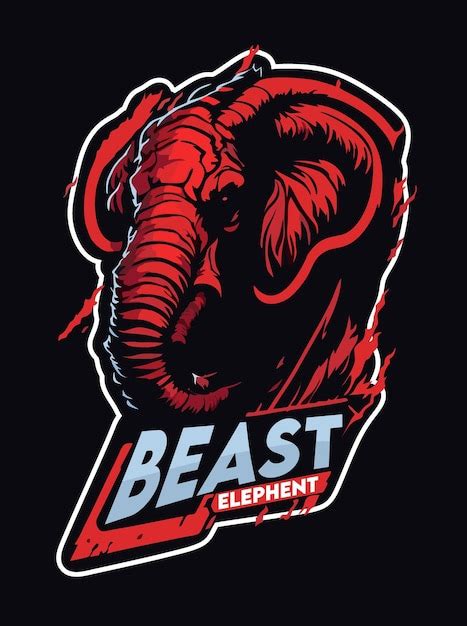 Elephant Gaming Logo Premium Ai Generated Vector