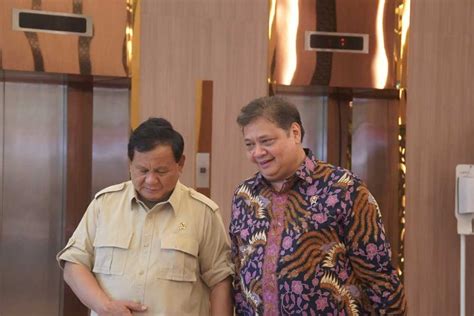 Airlangga Dan Prabowo Bertemu Bahas Kemandirian Ekonomi Hingga