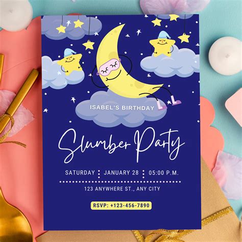 Creative Invitations For Sleepover Party Creators Studio