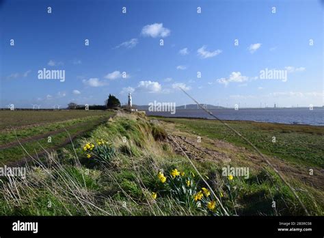 The River Mersey Estuary North Shore At The Hale Conservation Area