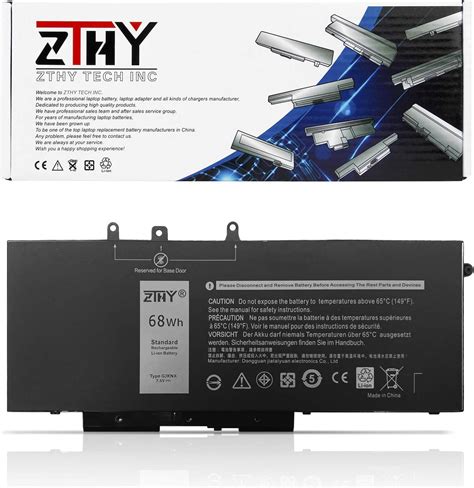 ZTHY 68Wh GJKNX Battery Replacement For Dell Latitude 5480 5580 5280