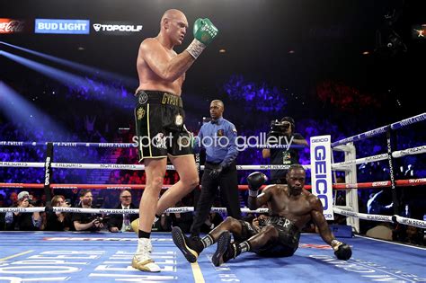 Tyson Fury Knocks Down Deontay Wilder Wbc Heavyweight Fight 2020 Images