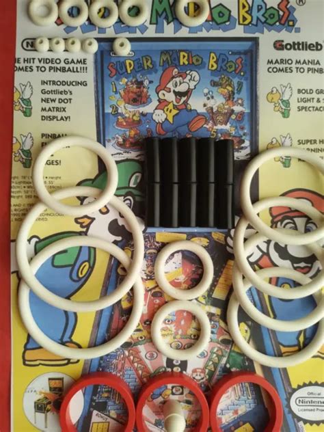 Flipper Gottlieb Super Mario Bross Kit Elastiques Caoutchouc Pinball