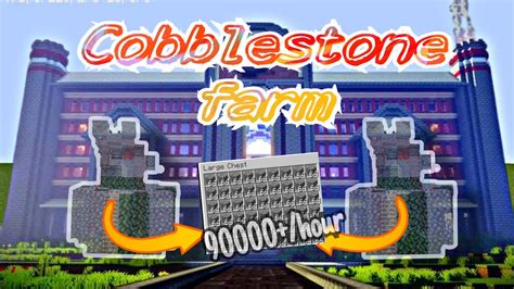 Easiest Cobblestone Farm Minecraft Java Edition YouTube