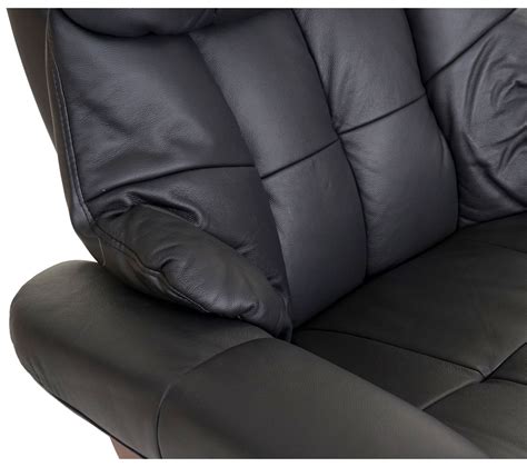 Mca Fauteuil Relax Calgary Xxl Cuir Charge Kg Noir Aspect Noix