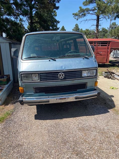 Volkswagen Vanagon Van Blue Wd Manual Bus For Sale