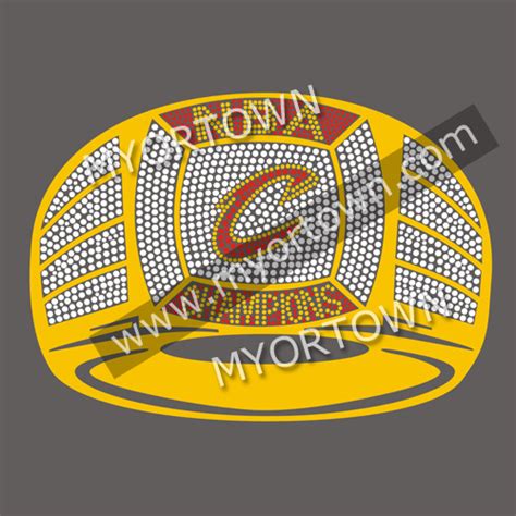 Nba Champions For Nba Cleveland Cavaliers Iron On Rhinestone Design Bling