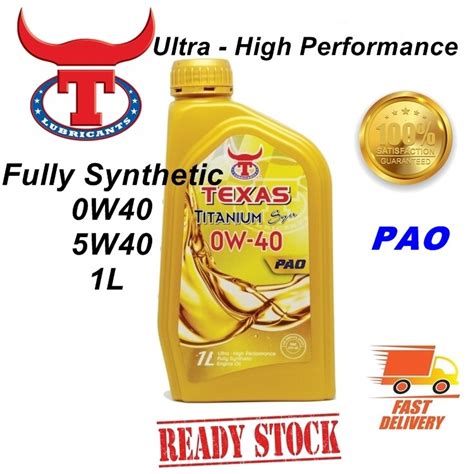 Texas Titanium Fully Synthetic Pao W W L Ultra High