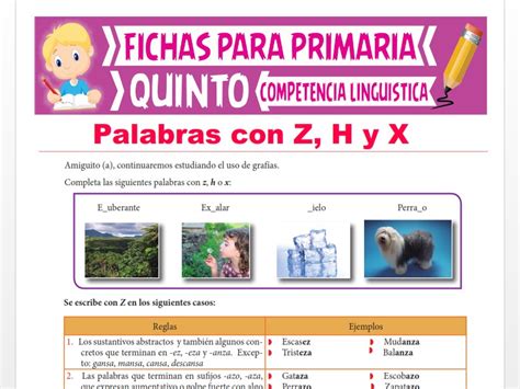 El Adjetivo Calificativo Para Quinto Grado De Primaria