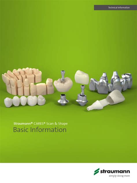 Straumann® Cares® Scan And Shape Basic Information Pdf Dental Implant Dentistry