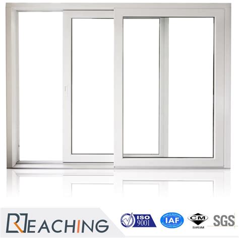 Conch Series White Upvc Pvc Profile Frame Sliding Window With Mm