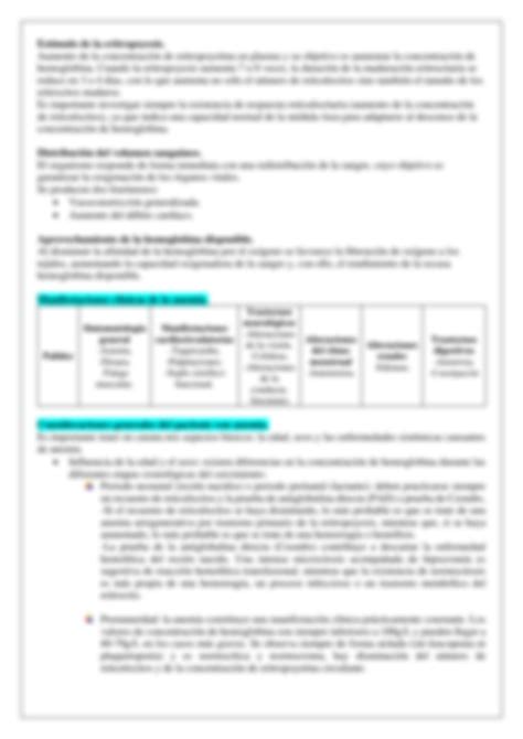 SOLUTION Cap 5 Hematología clínica Anemia aspectos generales del