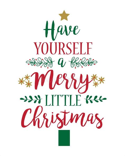 Christmas Greeting Card Template Have Yourself A Merry Little