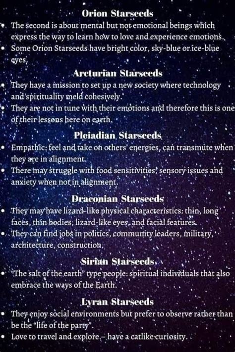 The types of starseeds | Spiritualité, Apprentissage de l'anglais, Ange ...