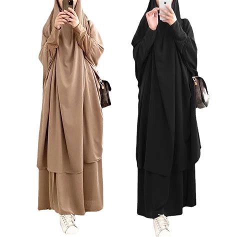 Hooded Muslim Women Hijab Dress Prayer Garment Jilbab Abaya Long Khimar