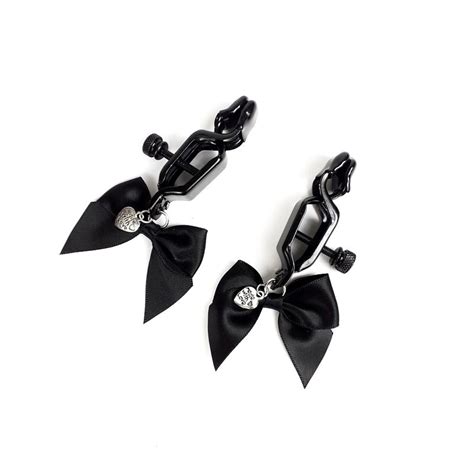 Затискач для сосків Art of Sex Nipple clamps Black Bow Купити в