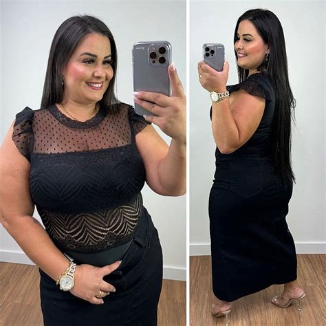 Body Tule Po Preto Plus Size Bel Ssima Belissima