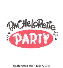 Bachelorette Party Handlettering Phrase Vector Illustration Vector De