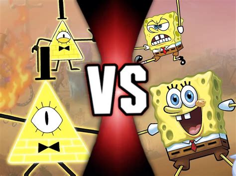 “little Yellow Gods” Some Quick Matchup Art For Bill Cipher Vs Spongebob Honestly Starting To