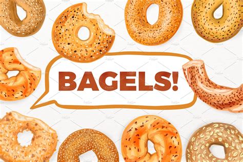 Bagel Vector Illustrations