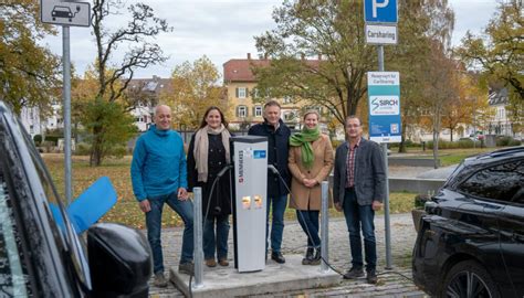 Neue E Ladesäule am Bahnhofspark in Betrieb genommen dieBildschirmzeitung