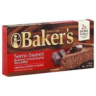 Semi Sweet bakers chocolate | Bakers chocolate, Chocolate baking, Chocolate