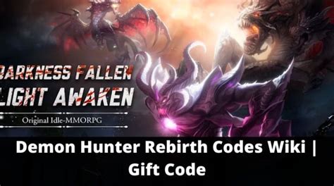 Demon Hunter Rebirth Codes Wiki T Code [january 2025] Mrguider