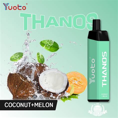 Pina Colada Thanos Yuoto Disposable Vape 5000 Puffs Rechargeable Mesh Coils