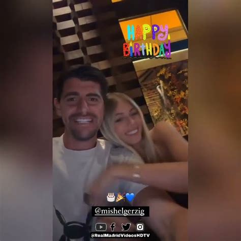 Happy Birthday To Mishel Thibaut Courtois Wife Youtube