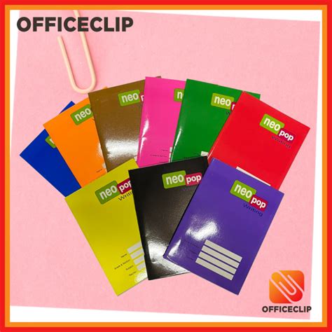 OfficeClip Neo Pop Veco Writing Notebook 80lvs - Elementary Notebook ...