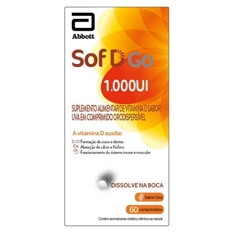 Sof D Go 1000ui 60 Comprimidos Abbott Drogaria Net