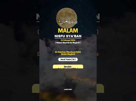 Nisfu Sya Ban Sabtu Malam Minggu Ramadan Shorts Nisfusyaban YouTube