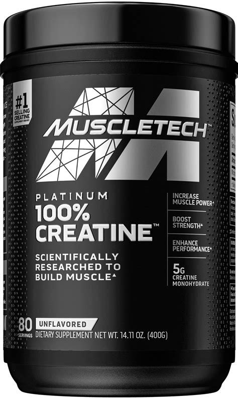 Muscletech Platinum Creatine Monohydrate Powder 100 Pure Micronized Creatine Powder Muscle