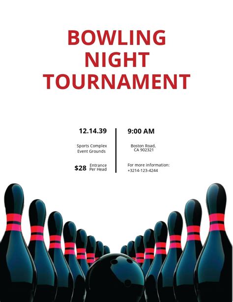 Bowling Flyer Template